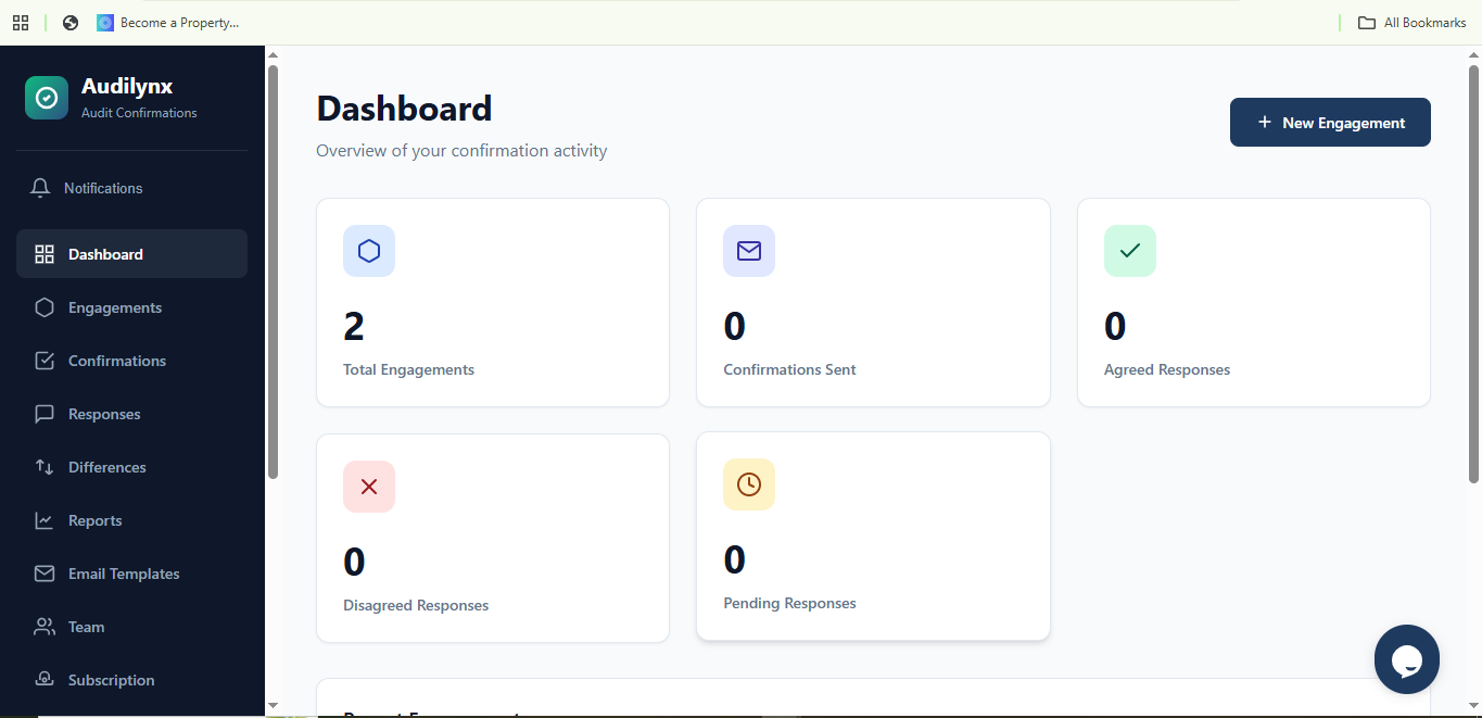 Audilynx Dashboard